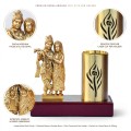 Metal Radha Krishna Pen Stand image 5