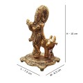 Brass Krishna Idol with Cow image 3