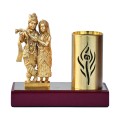 Metal Radha Krishna Pen Stand image 1