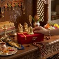 Gold Plated Pooja Bell with Velvet Gift Box image 5