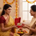 Crystal Flower Diya Set with Gift Box image 4
