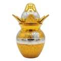 Gold Plated Kalash with Coconut and Mango Leaves with Gift Box image 3