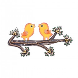 Handmade Wooden Hanging Birds Keyholder