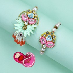 Bhai Bhabhi Rakhi Set with Roli Chawal Chopra
