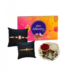 Celebration Chocolate Pack And Bhaiya Dooj Dhaga With Roli Chawal Chopra
