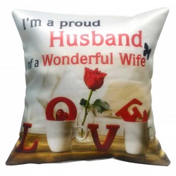 Printed Cushion For Wife (Cushion Filler + Cover)