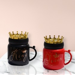 Designer Couple King And Queen Ceramic Coffee Mug