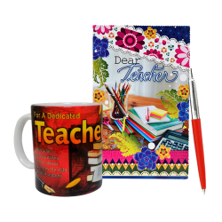 Teachers Day Gift By Students - Greeting Card - Printed Coffee Mug - Pen