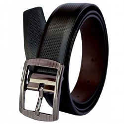 Leather Belt For Men and Boys Reversible Black and Brown - Free Size