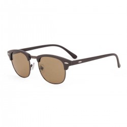 Clubmaster Sunglasses UV Protected for Men and Women (Brown)