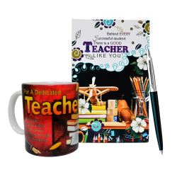 Farewell Gift For Teacher - Greeting Card - Coffee Mug - Pen