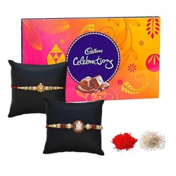 Celebration Chocolate With Roli Chawal and Bhai Dooj Thread