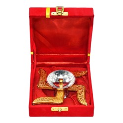 Swastik Diya with Velvet Gift Box