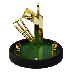 Cricket Showpiece with Pen Stand for Office Table