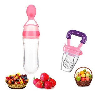 Babies Veggie Feed Nibbler - Feeding Bottle & Fruit Nibbler for Newborn Baby (6 to 12 Month)