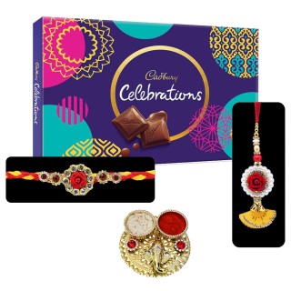 Couple Rakhi Pair with Chocolate Box