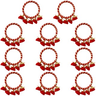 Traditional Gota Patti Bangles for Return Gifts for Women (Pack of 11)