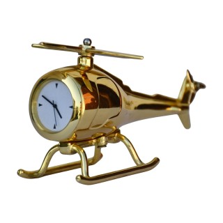 Helicopter Table Clock Showpiece for Office Desk & Study Table Decor Gift