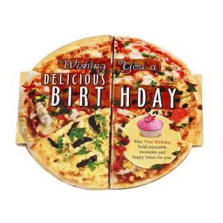 Special Pizza Theme Birthday Greeting Card - Birthday Gift