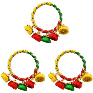 Set of 3 Handmade Bangle Rakhi for Bhabhi, Women