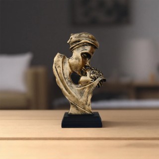 Golden Mother and Baby Statue for Mothers Day, Mothers Birthday, To be Mom