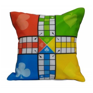 Ludo Printed Cushion (Cushion Filler + Cover)