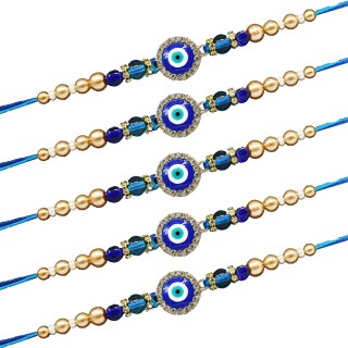 Evil Eye Rakhi for Brother Set of 5