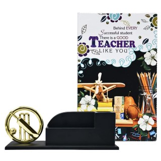 Useful Gift for Teacher - Greeting Card, Cricket Showpiece with Desk Organizer