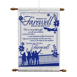 Farewell Scroll Card