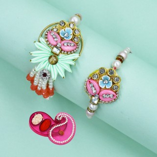 Bhai Bhabhi Rakhi Set with Roli Chawal Chopra