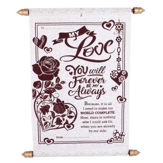 Love Message Scroll Card - Special Love Gift