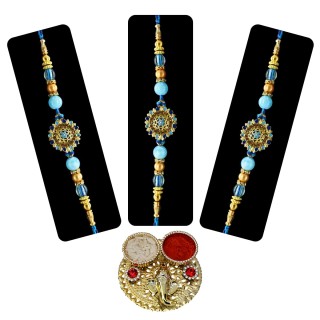 Designer Rakhi Set for Brother (Pack of 3)