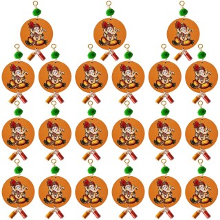 Ganesha Haldi Kumkuma for Pooja & Wedding Return Gifts (Pack of 21)