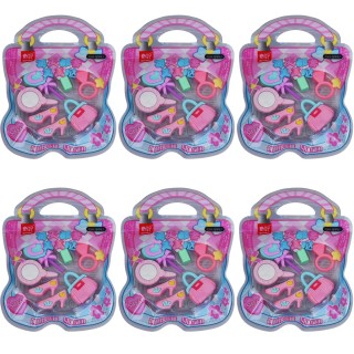 Makeup Kit Eraser for Birthday Return Gift for Kids Girls (Pack of 6)