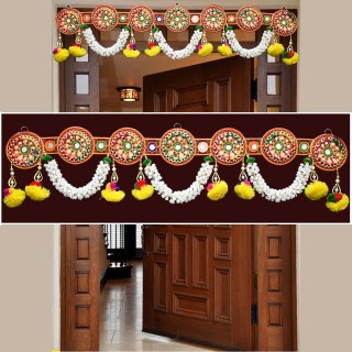 Traditional Toran for Main Door, Pooja Room & Home Decoration (3.1 Feet)