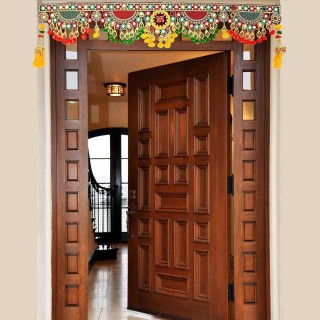 Swastik Toran for Main Door - Traditional Door Hanging Toran (3 Feet)