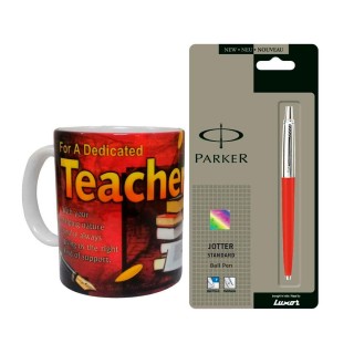Gift For Teacher - Quote Coffee Mug & Parker Pen