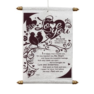 Love Message Scroll Card