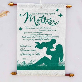 Scroll Greeting Card for Mother - Mother's Day - Birthday - Anniversary Gift