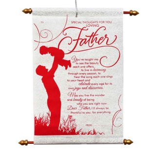 Scroll Card for Father - Gift for Father's Day - Birthday - Anniversary