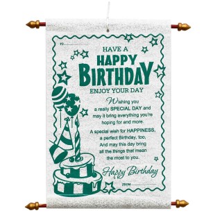 Birthday Scroll Card