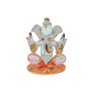 Double Side Face Ganesh Ji Murti for Car Dashboard and Home