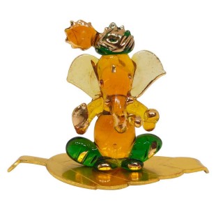 Lord Ganesha Idol for Car Dashboard, Home Temple and Showpiece
