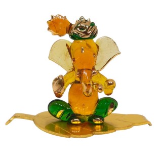 Lord Ganesha Idol for Car Dashboard, Home Temple and Showpiece