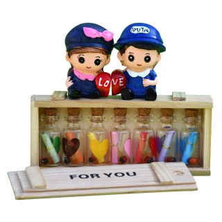 Surprise Message Bottles-Love Couple Showpiece