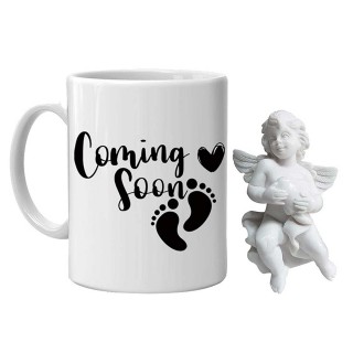 Mom to Be Gift Combo Pack - Coffee Mug & Angel Showpiece-to Be Mom-Baby Shower-Would Be Mom