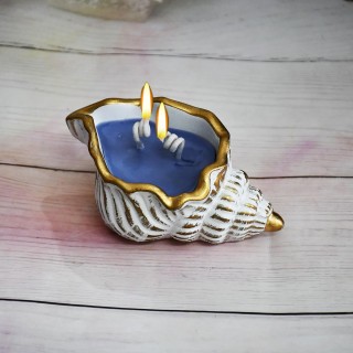 Shell Shaped Scented Soy Wax Candle for Stress Relief, Meditiation, and Christmas Decoration
