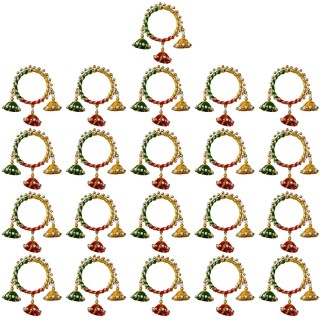 Gota Patti Rajwadi Bangles for Return Gifts for Ladies (Pack of 21)