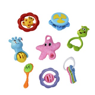 Rattles Toys for Babies / Infants - Set of 8