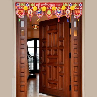 Shubh Labh Bandhanwar Door Hanging-Rajasthani Bandrwal for Diwali Decoration (3 Feet)